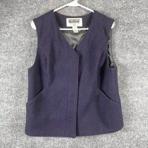 Stormy Kromer‎ Vest Womens Medium Purple Snap Wool Pockets Outdoors Hiking Retro